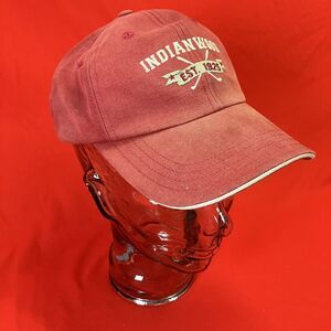 Imperial Indianwood Est 1925 Faded Red Hat / Golf Course /  Lake Orion MI /Flaws